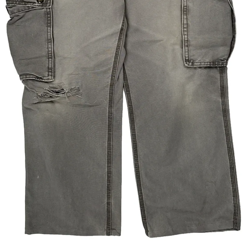 Carhartt Cargo Trousers - 32W 27L Grey Cotton - Image 8