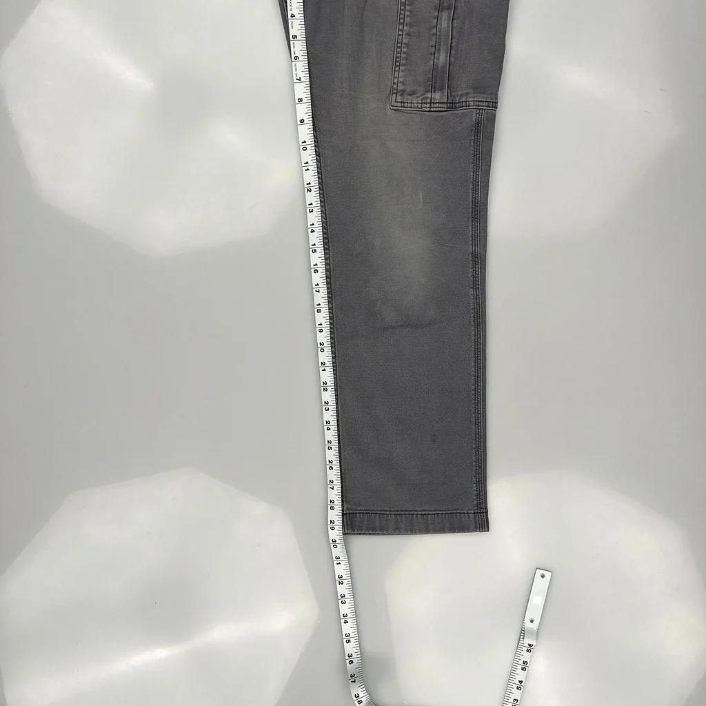 Carhartt Cargo Trousers - 32W 30L Grey Cotton - Image 5