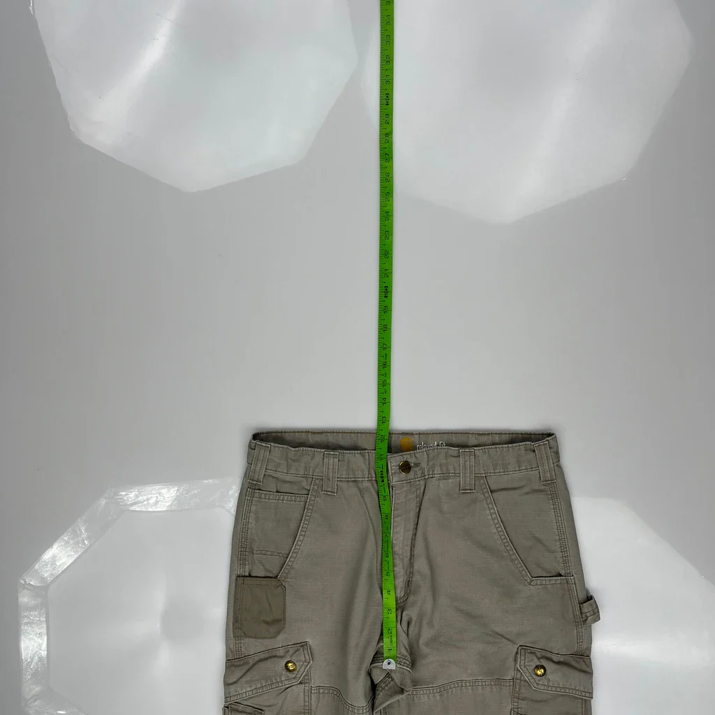 Carhartt Cargo Trousers - 33W 32L Grey Cotton - Image 4