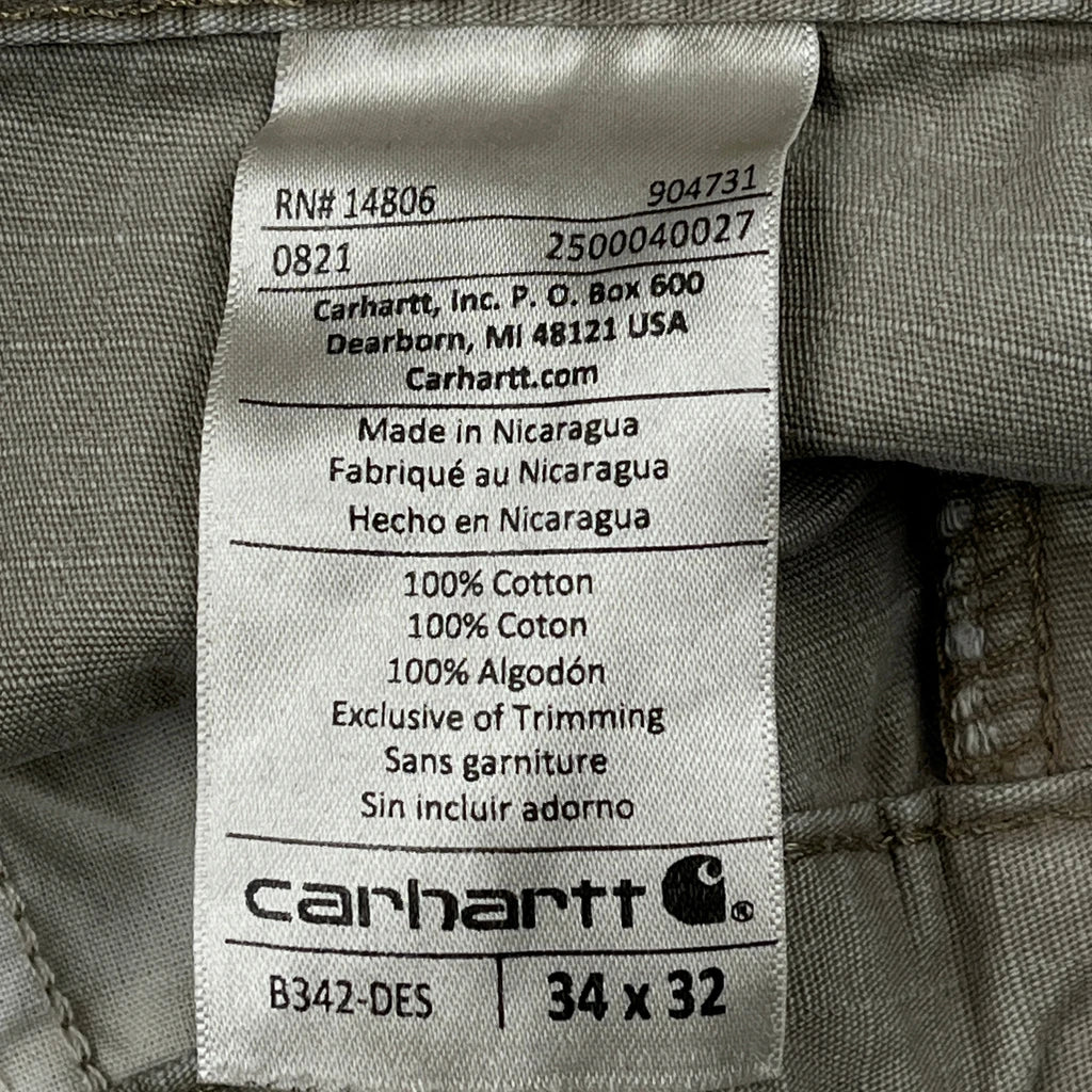 Carhartt Cargo Trousers - 33W 32L Grey Cotton - Image 6