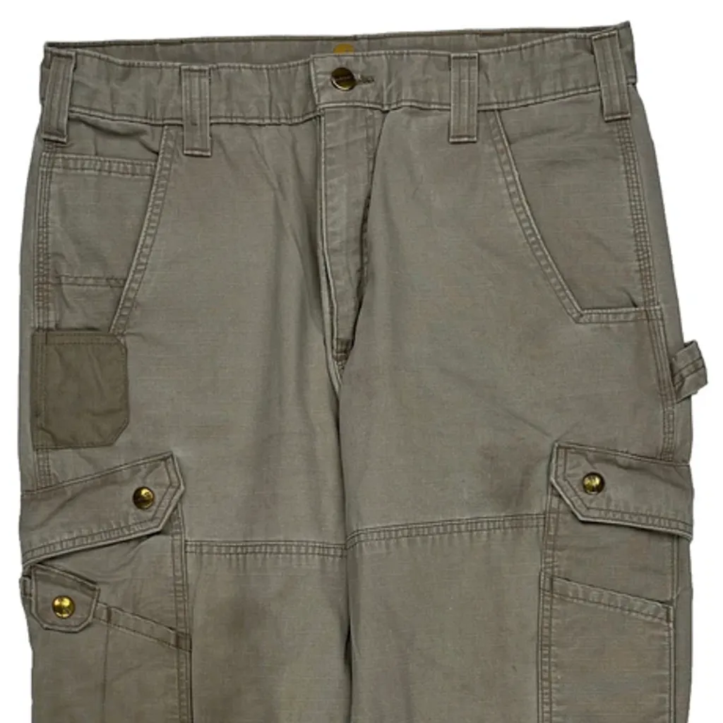 Carhartt Cargo Trousers - 33W 32L Grey Cotton - Image 8