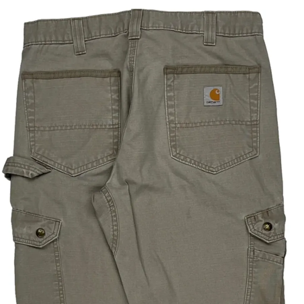 Carhartt Cargo Trousers - 33W 32L Grey Cotton - Image 9