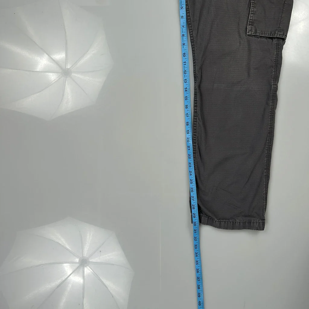 Carhartt Cargo Trousers - 35W 30L Grey Cotton - Image 5