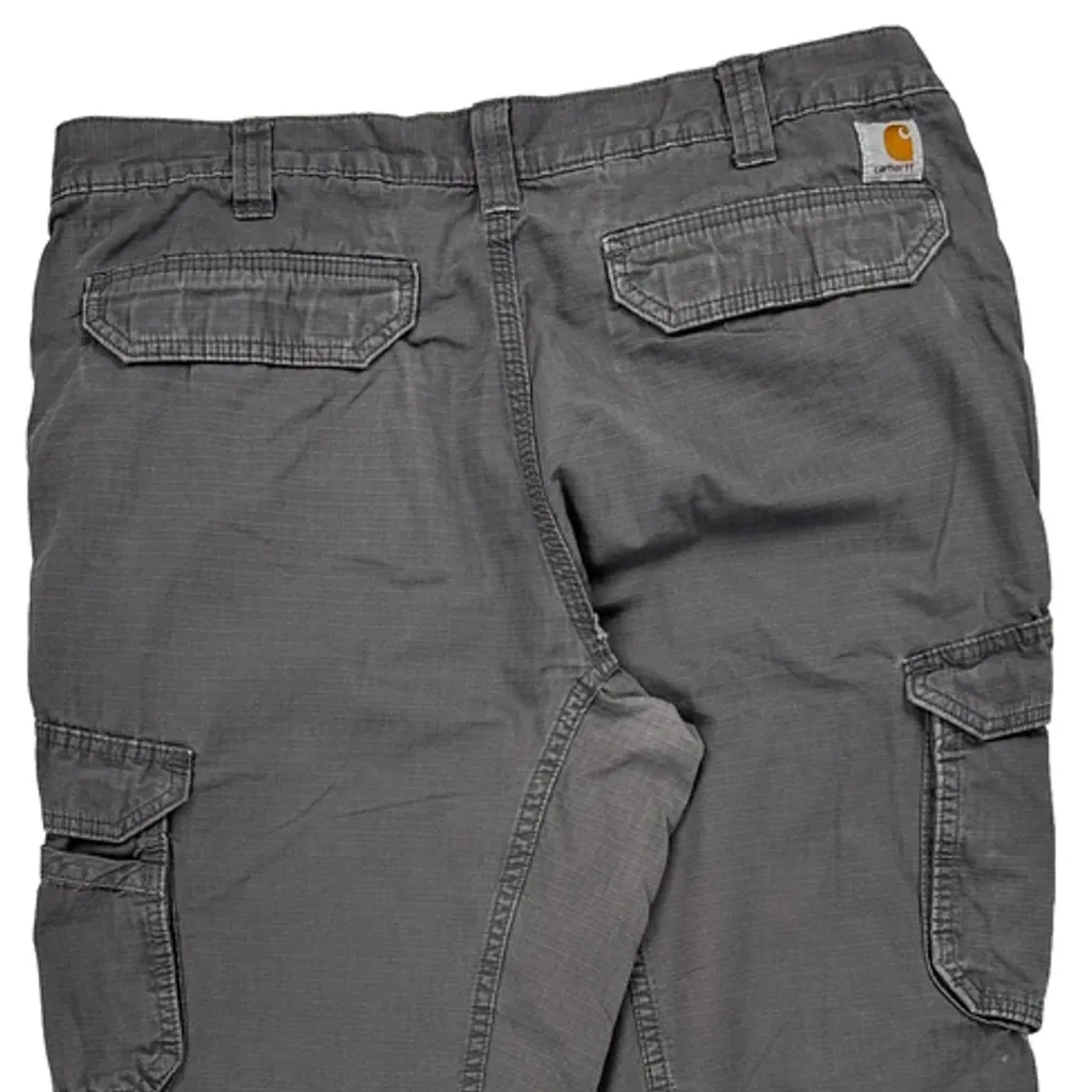 Carhartt Cargo Trousers - 36W 31L Grey Cotton - Image 6