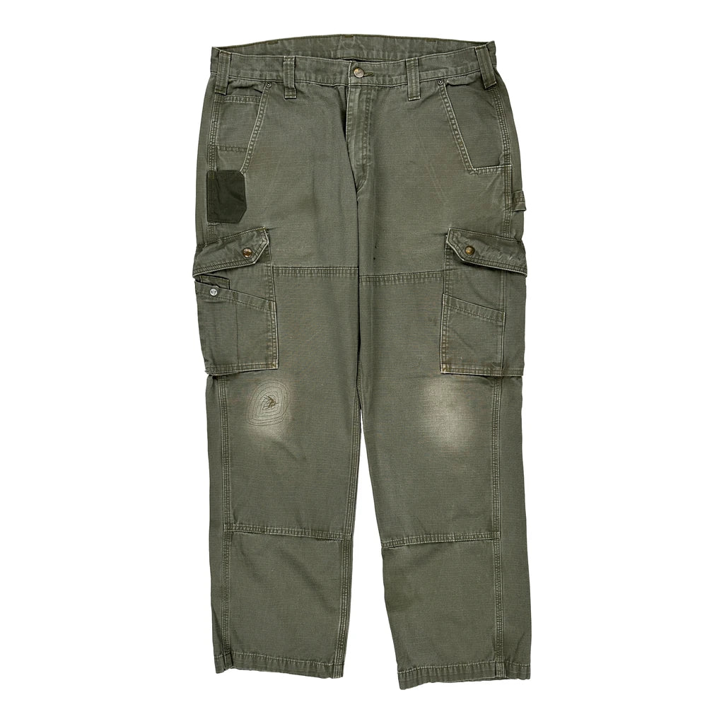 Carhartt Cargo Trousers - 36W 31L Grey Cotton - Image 2