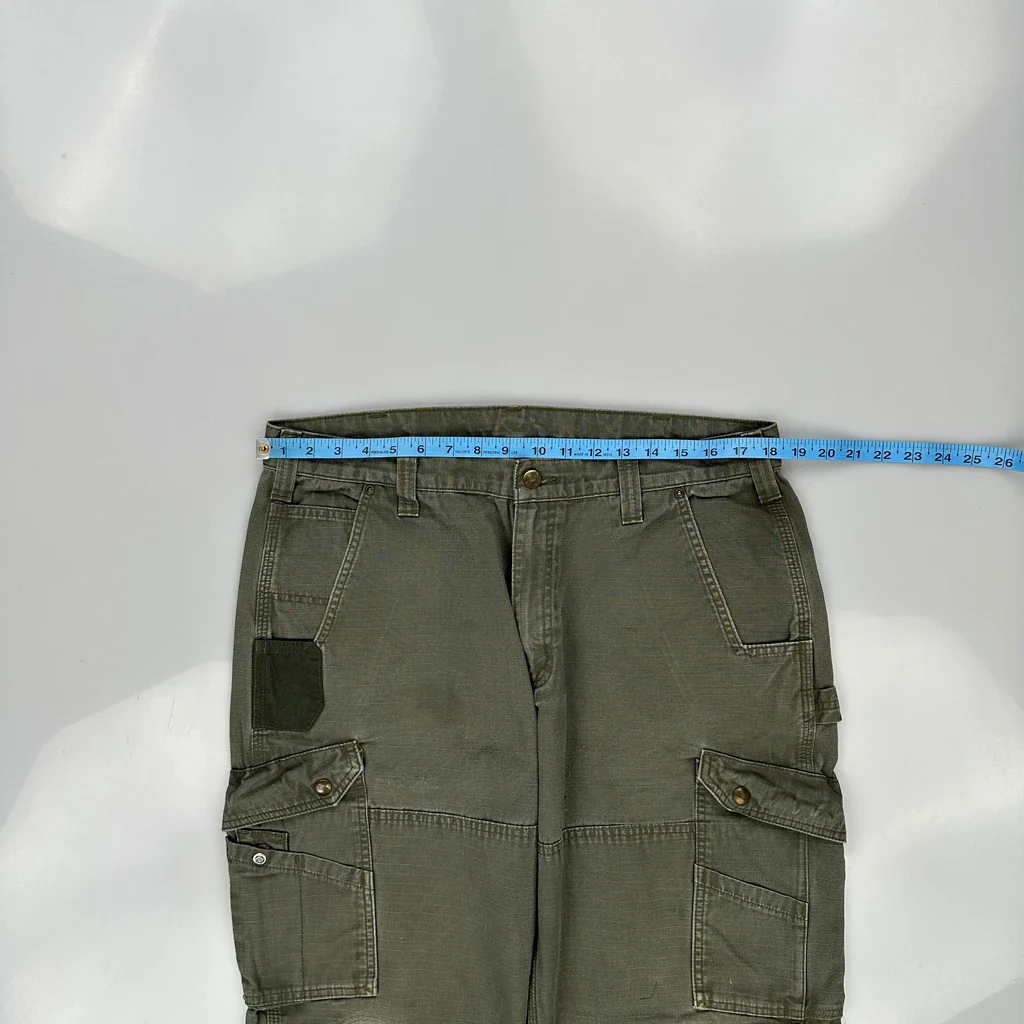 Carhartt Cargo Trousers - 36W 31L Grey Cotton - Image 3