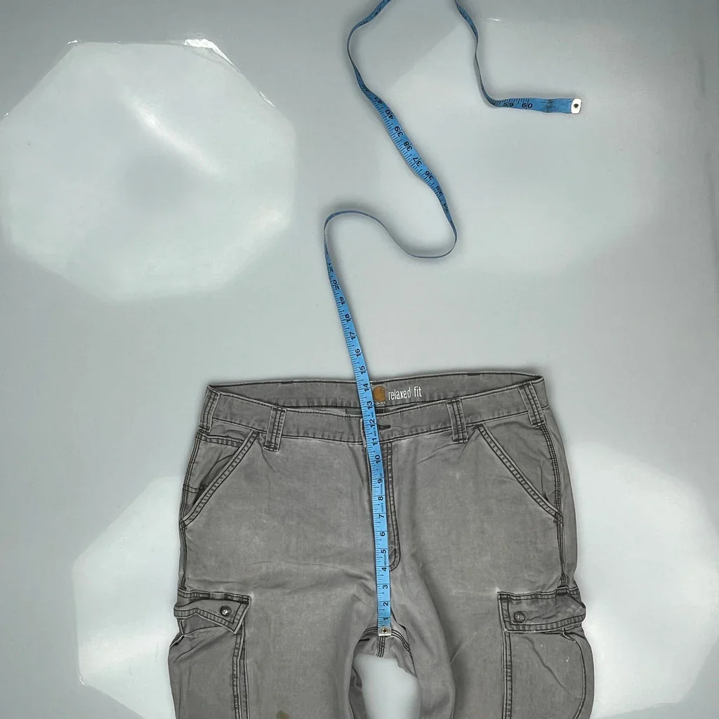 Carhartt Cargo Trousers - 38W 36L Grey Cotton - Image 4