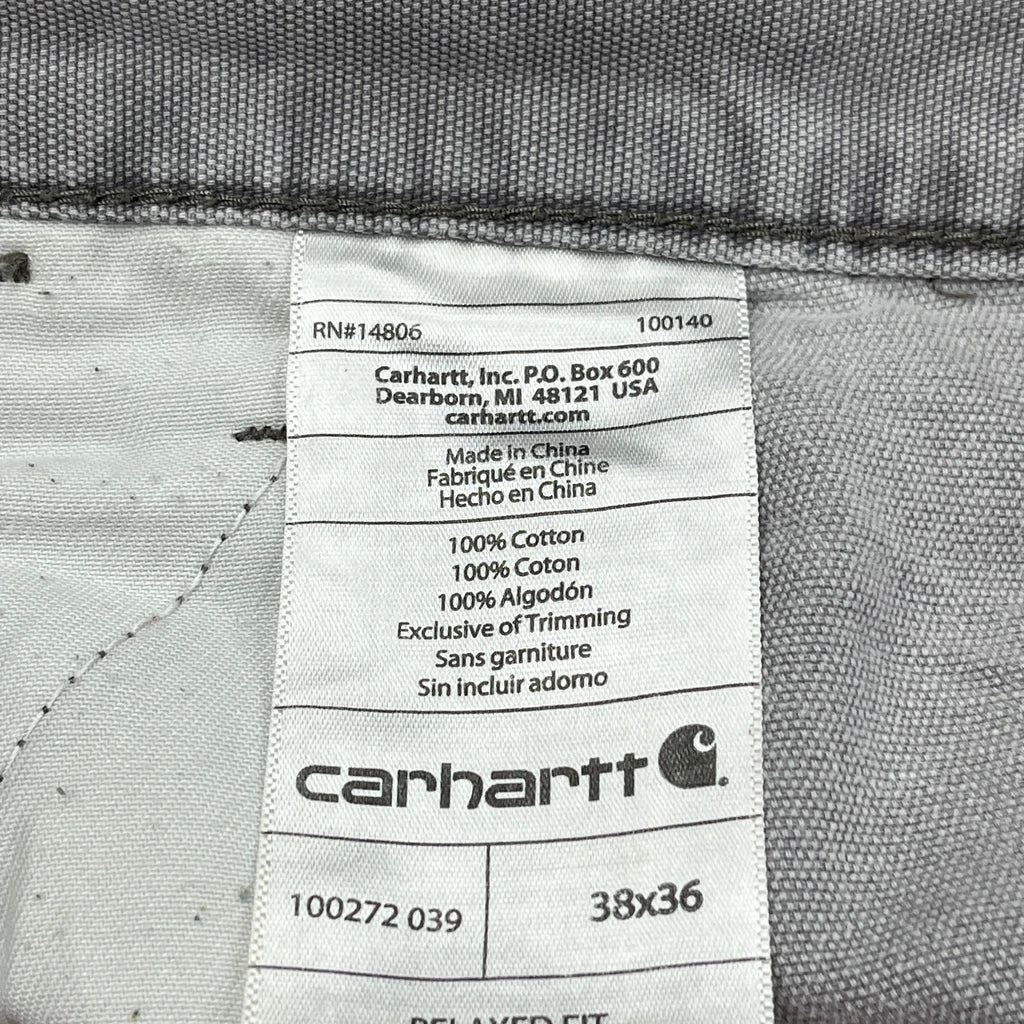 Carhartt Cargo Trousers - 38W 36L Grey Cotton - Image 7