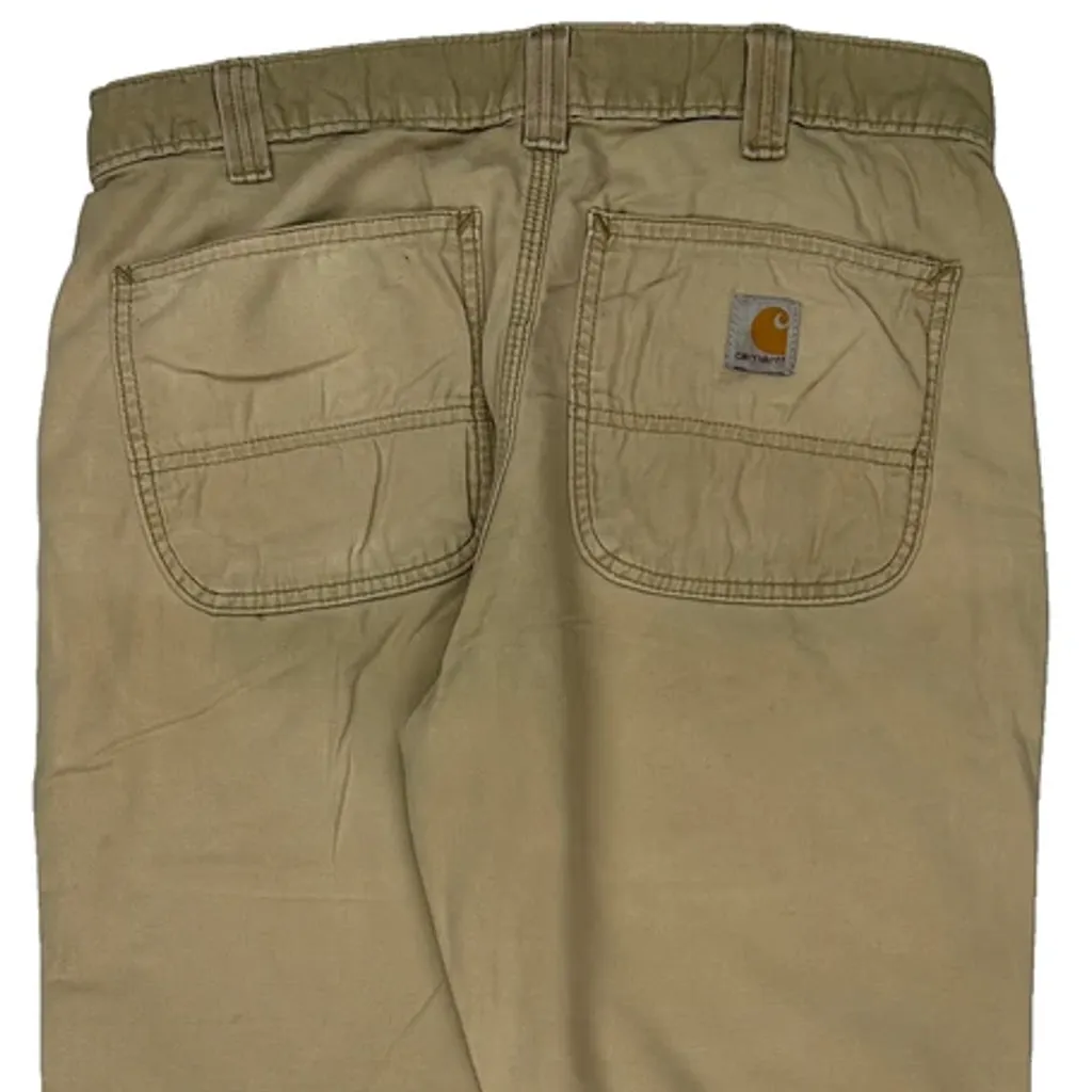 Carhartt Cargo Trousers - 32W 30L Khaki Cotton - Image 7