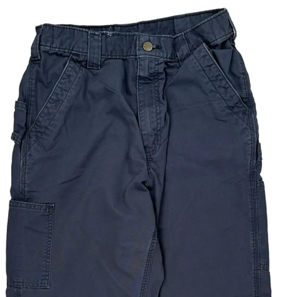 Carhartt Cargo Trousers - 29W 30L Navy Cotton - Image 10