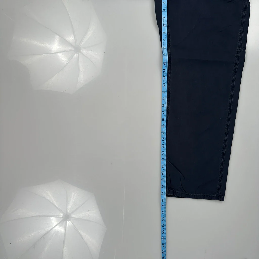 Carhartt Cargo Trousers - 29W 30L Navy Cotton - Image 5