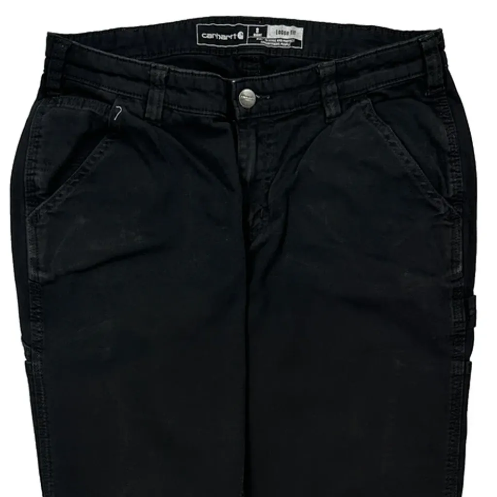 Carhartt Cargo Trousers - 30W UK 10 Black Cotton - Image 10