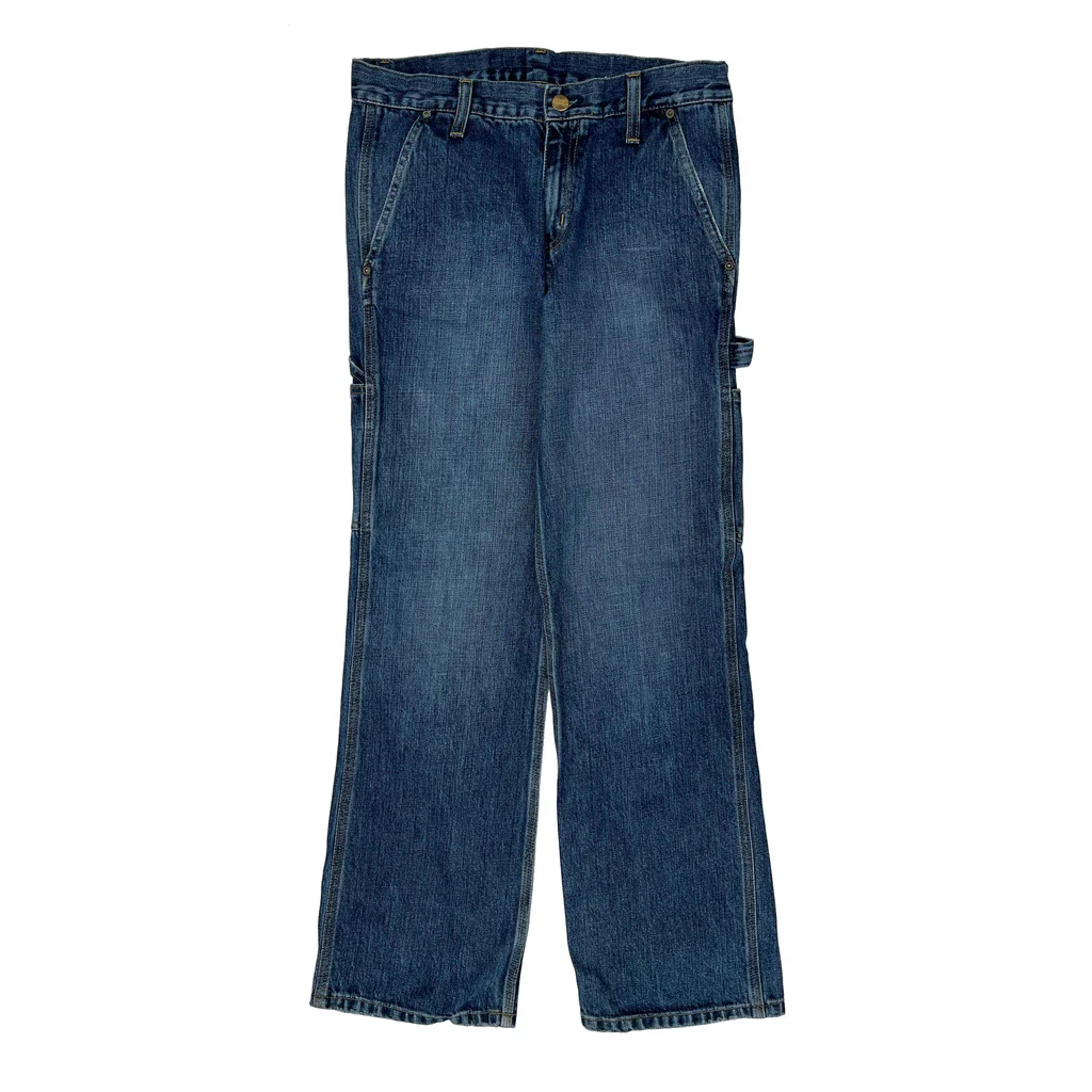 Carhartt Carpenter Jeans - 28W 30L Blue Cotton - Image 2