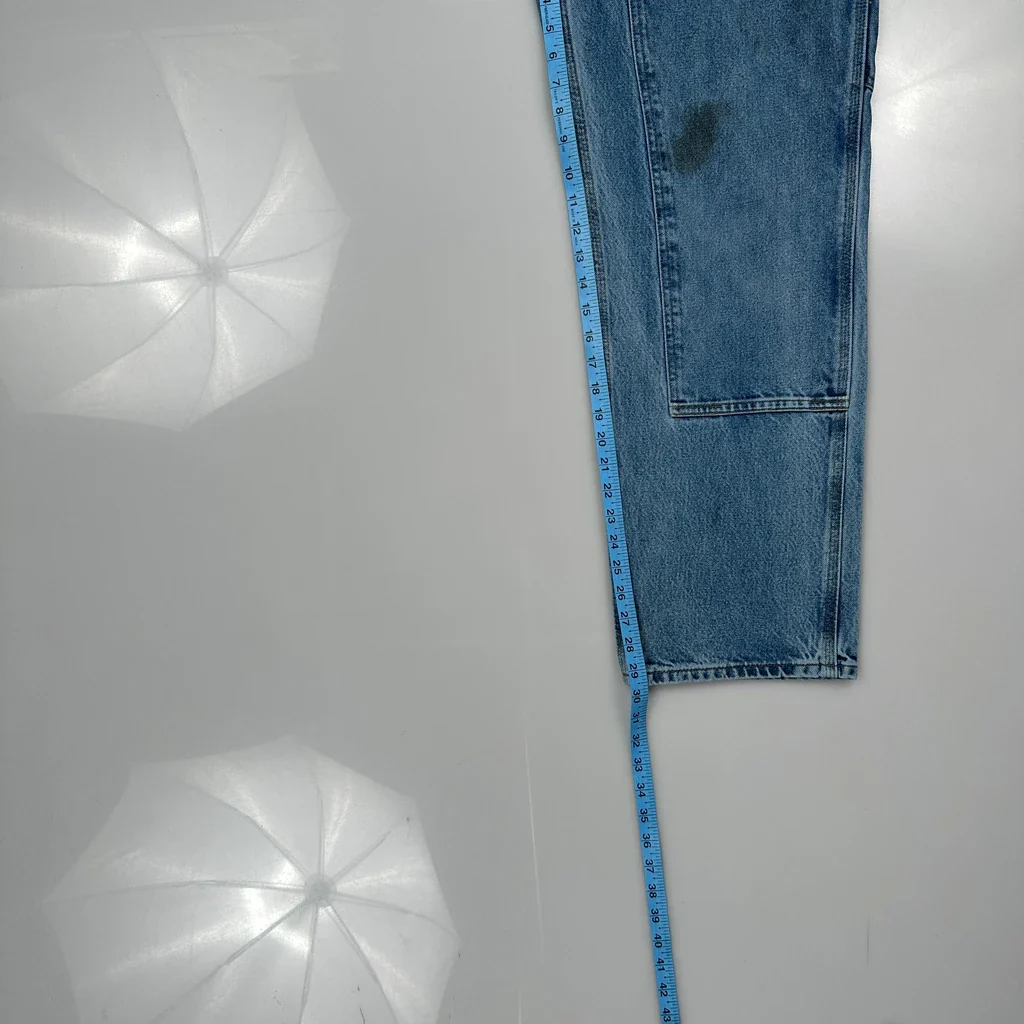 Carhartt Double Knee Carpenter Jeans - 28W 30L Blue Cotton - Image 5