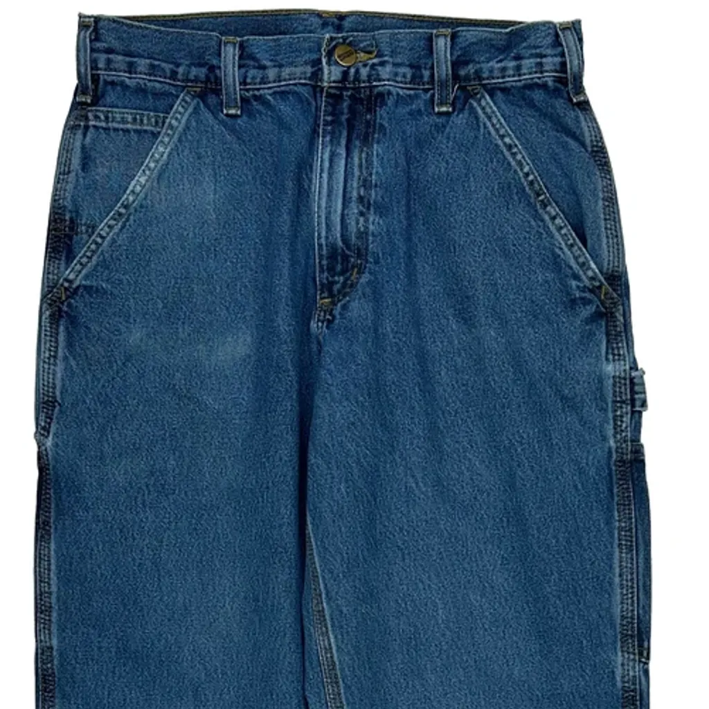 Carhartt Carpenter Jeans - 30W 29L Blue Cotton - Image 10
