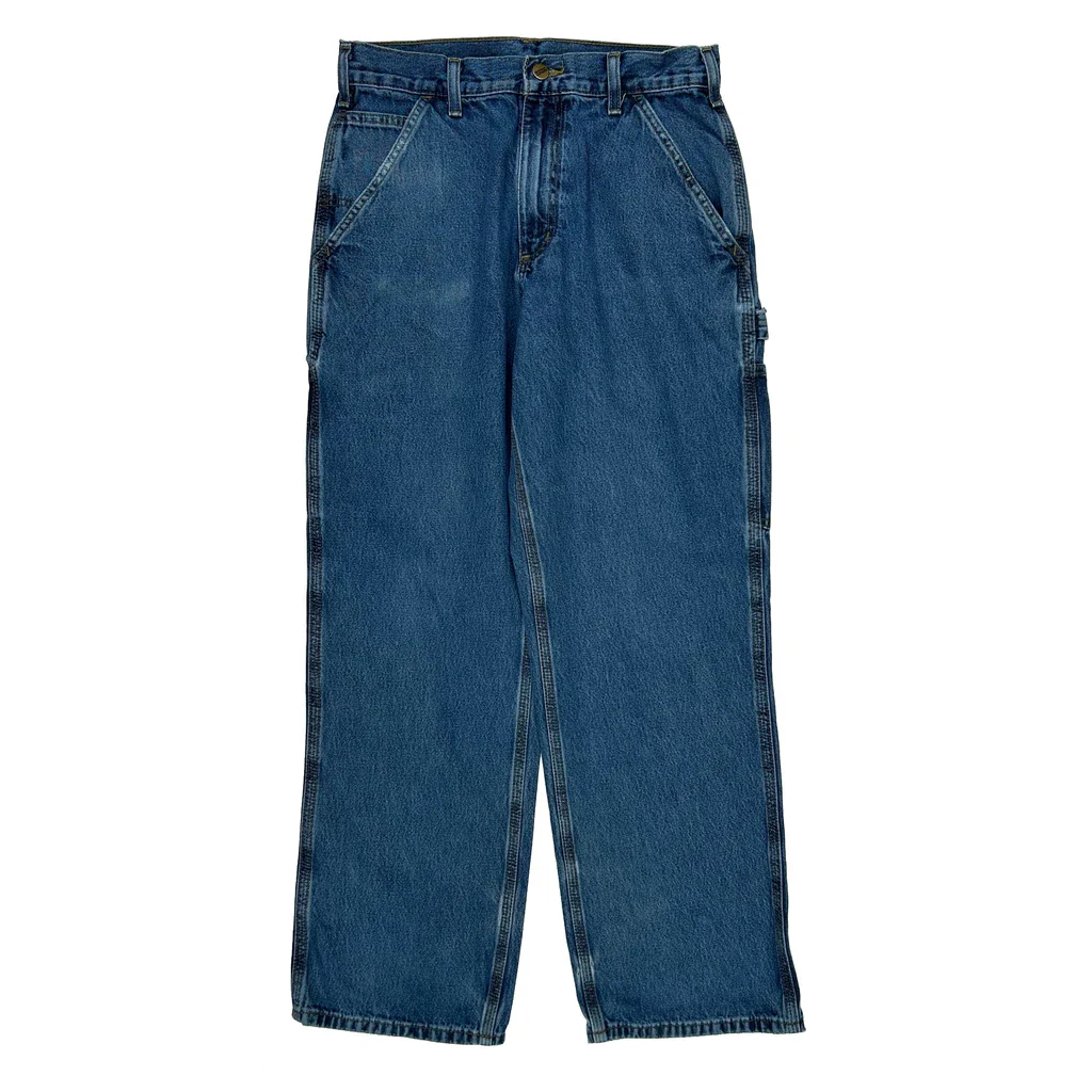 Carhartt Carpenter Jeans - 30W 29L Blue Cotton - Image 2