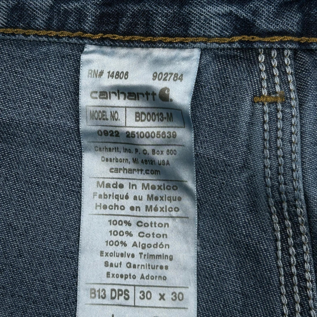 Carhartt Carpenter Jeans - 30W 29L Blue Cotton - Image 6