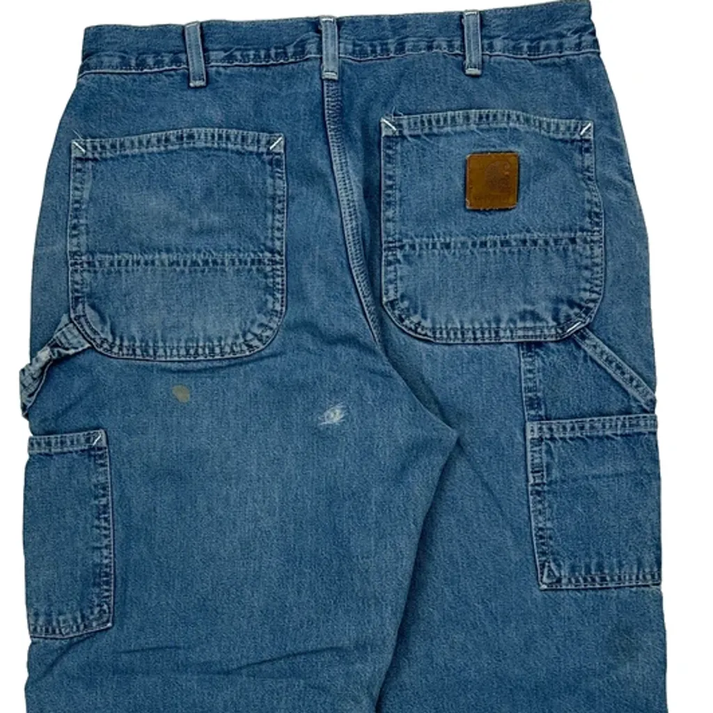 Carhartt Carpenter Jeans - 31W 28L Blue Denim - Image 6