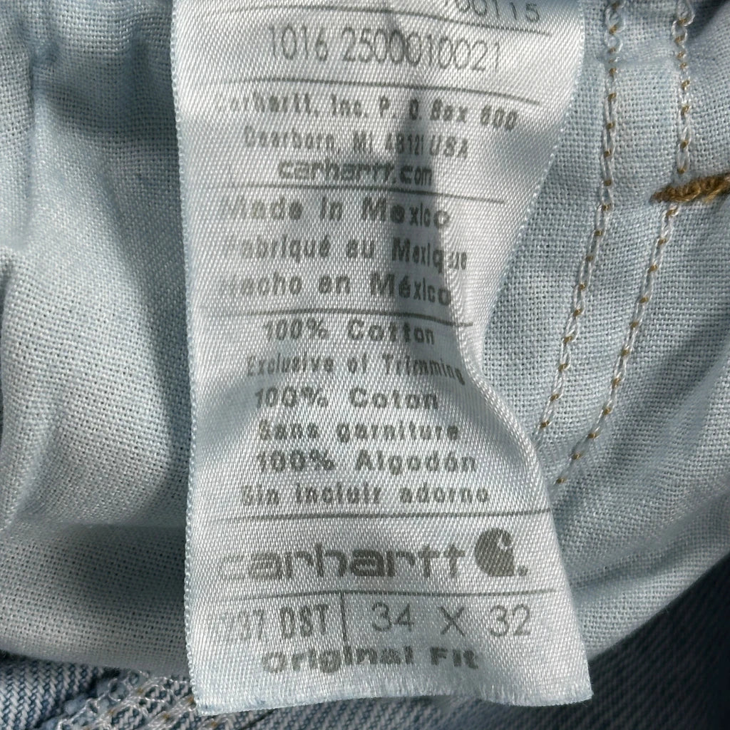 Carhartt Carpenter Jeans - 32W 30L Blue Cotton - Image 6