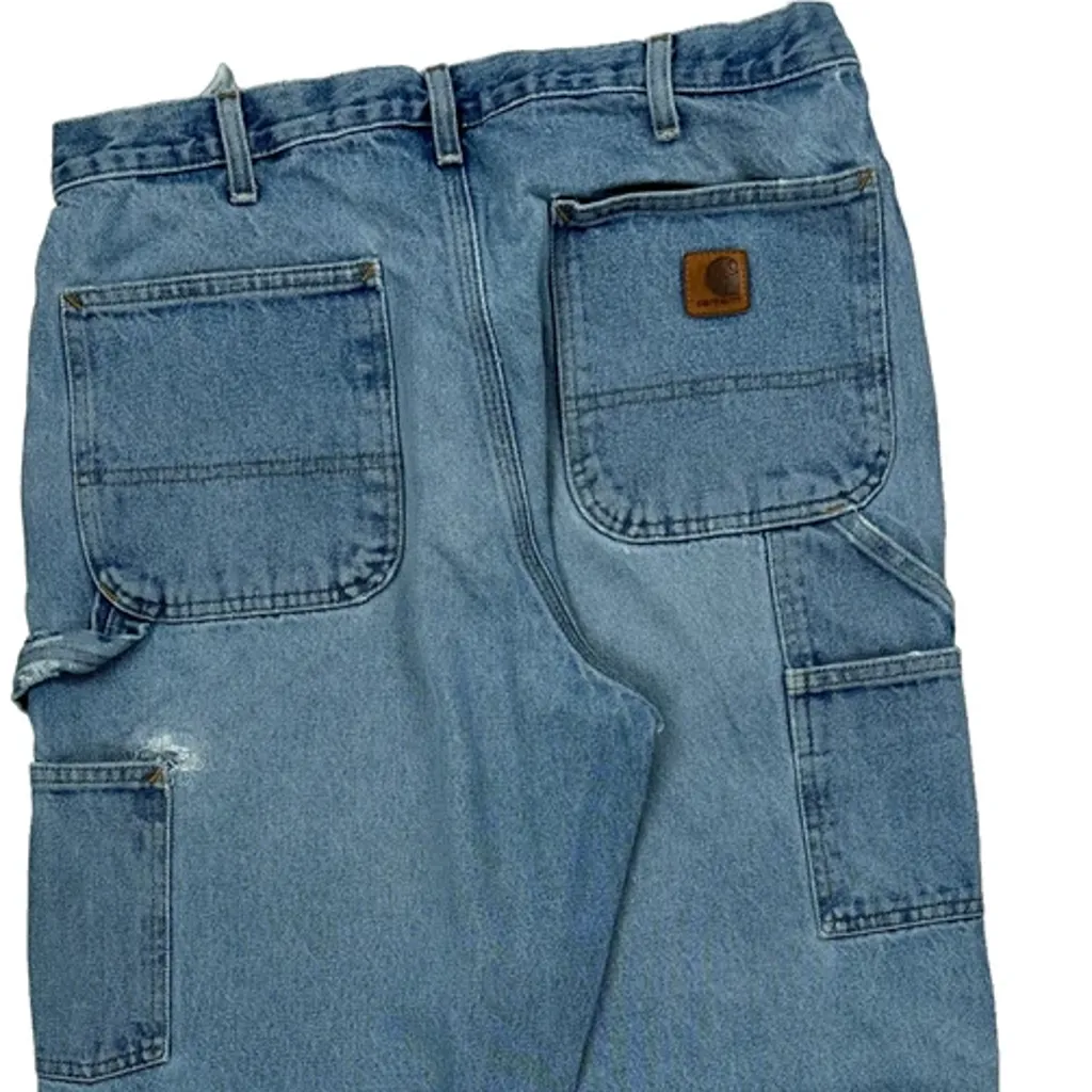 Carhartt Carpenter Jeans - 32W 30L Blue Cotton - Image 7