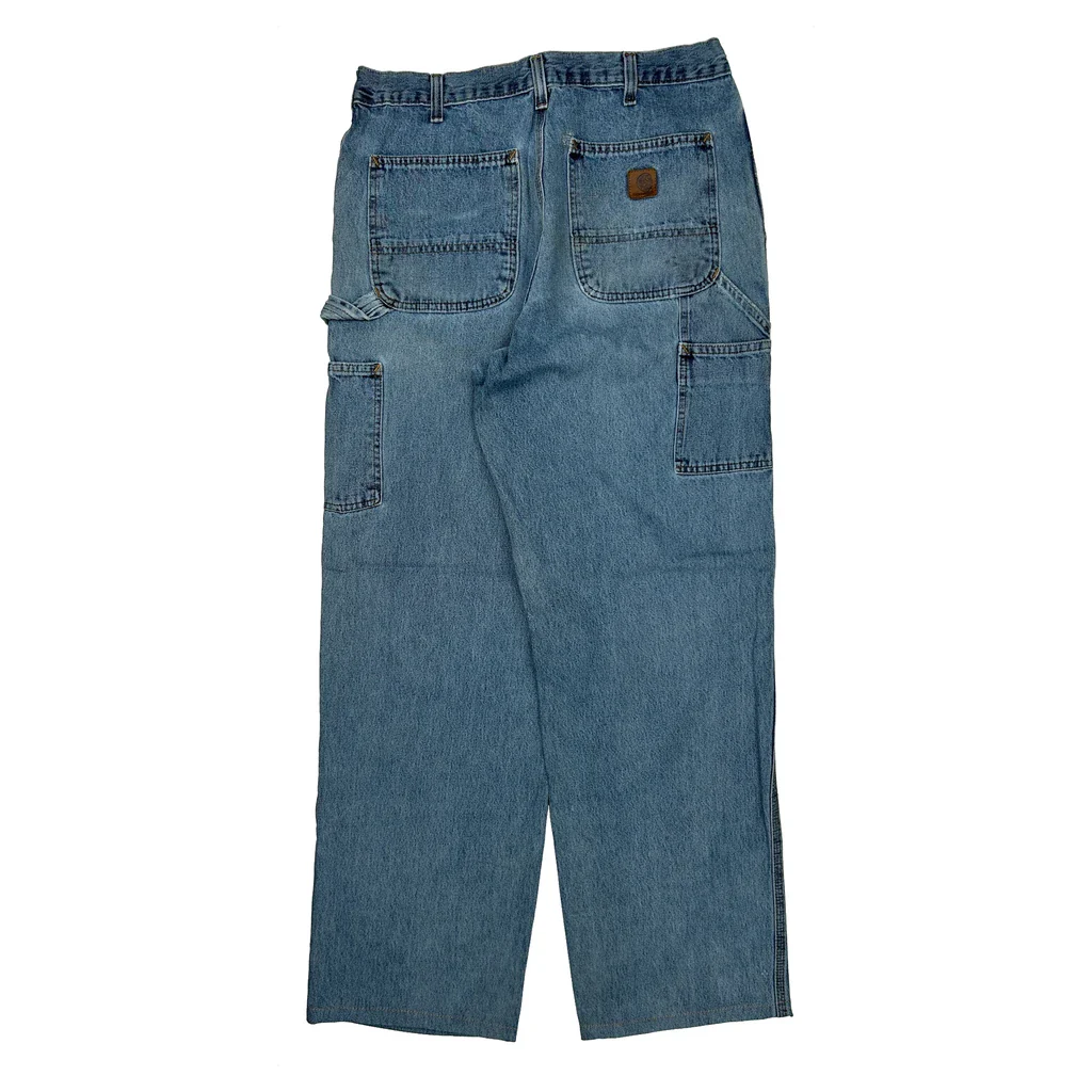 Carhartt Carpenter Jeans - 32W 31L Blue Cotton