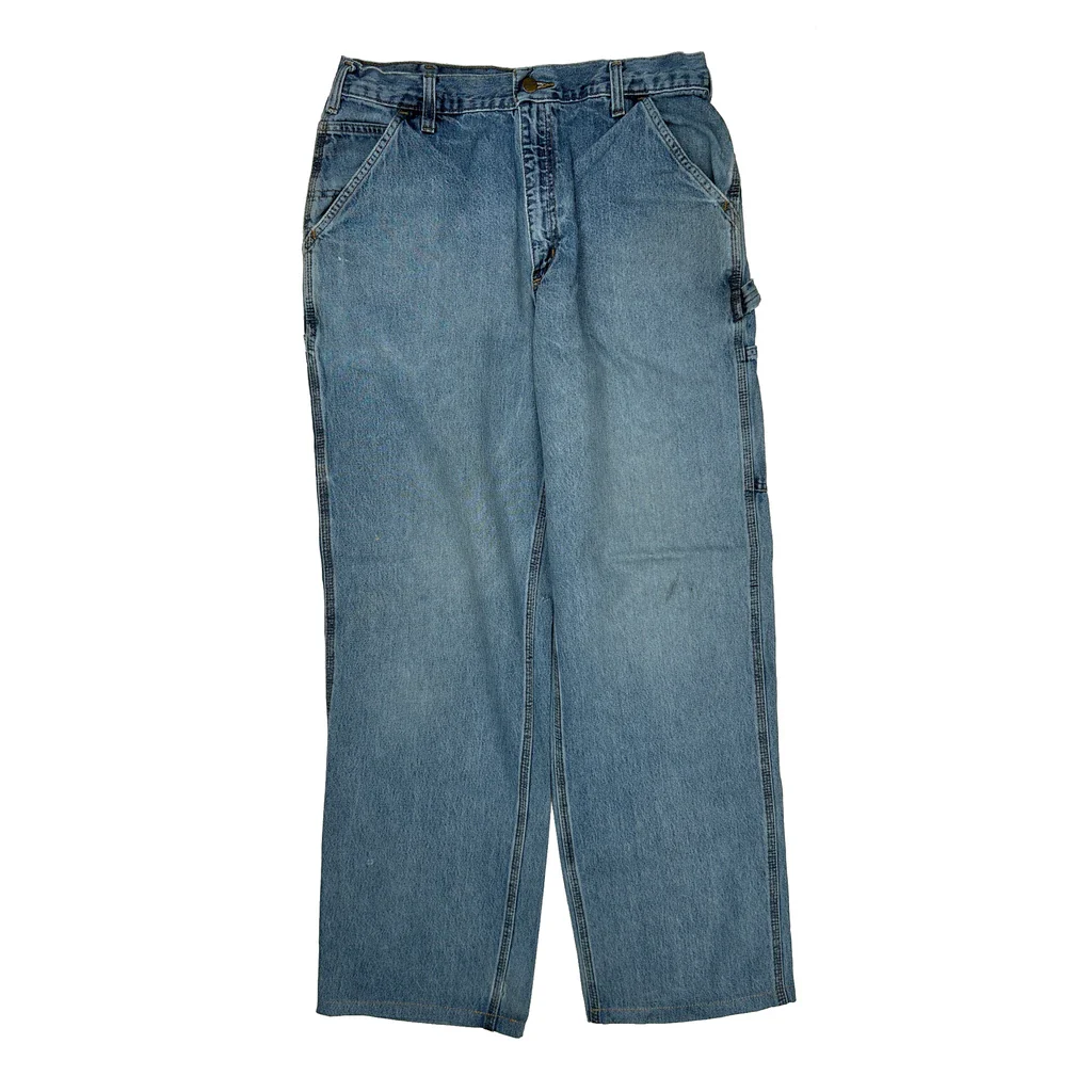 Carhartt Carpenter Jeans - 32W 31L Blue Cotton - Image 2