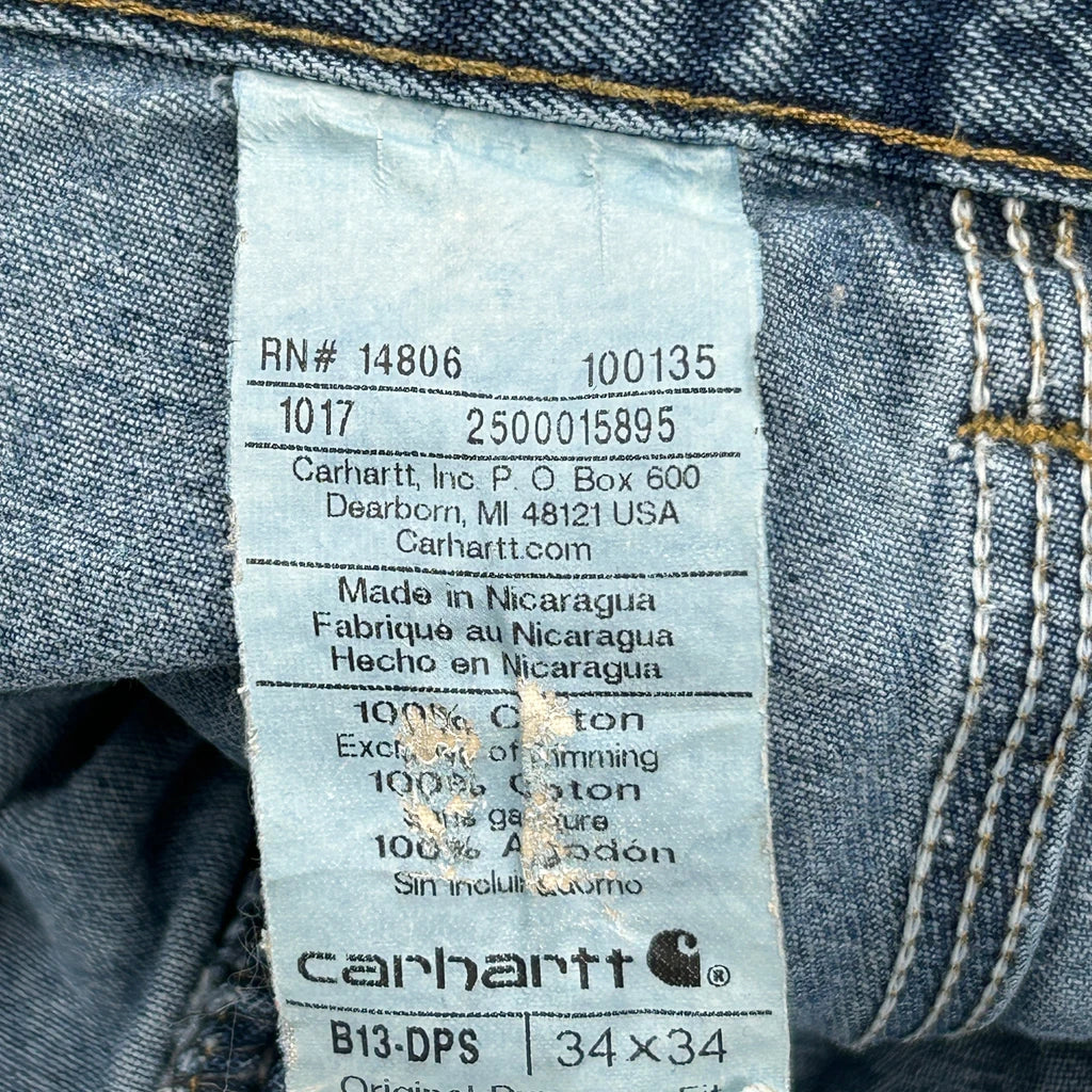 Carhartt Carpenter Jeans - 32W 31L Blue Cotton - Image 6