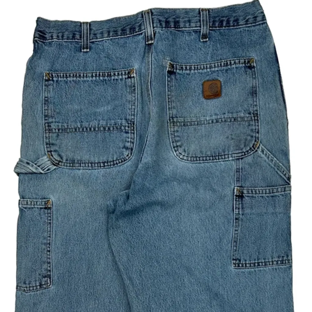 Carhartt Carpenter Jeans - 32W 31L Blue Cotton - Image 8