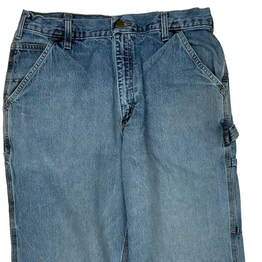 Carhartt Carpenter Jeans - 32W 31L Blue Cotton - Image 9