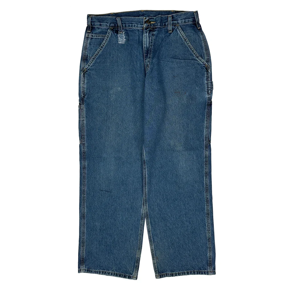 Carhartt Carpenter Jeans - 32W 29L Blue Cotton - Image 2