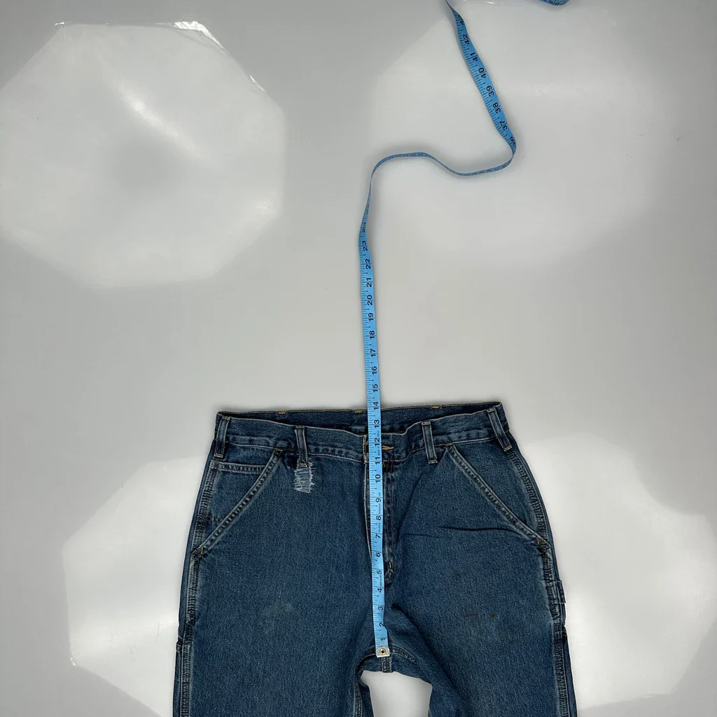 Carhartt Carpenter Jeans - 32W 29L Blue Cotton - Image 4