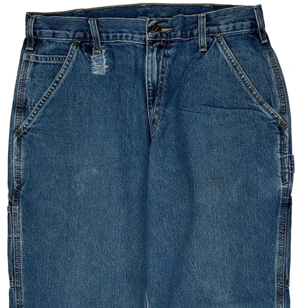 Carhartt Carpenter Jeans - 32W 29L Blue Cotton - Image 9
