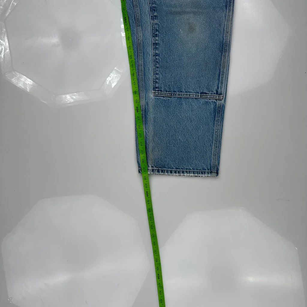 Carhartt Double Knee Carpenter Jeans - 33W 28L Blue Cotton - Image 5