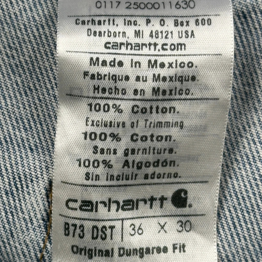 Carhartt Double Knee Carpenter Jeans - 33W 28L Blue Cotton - Image 6