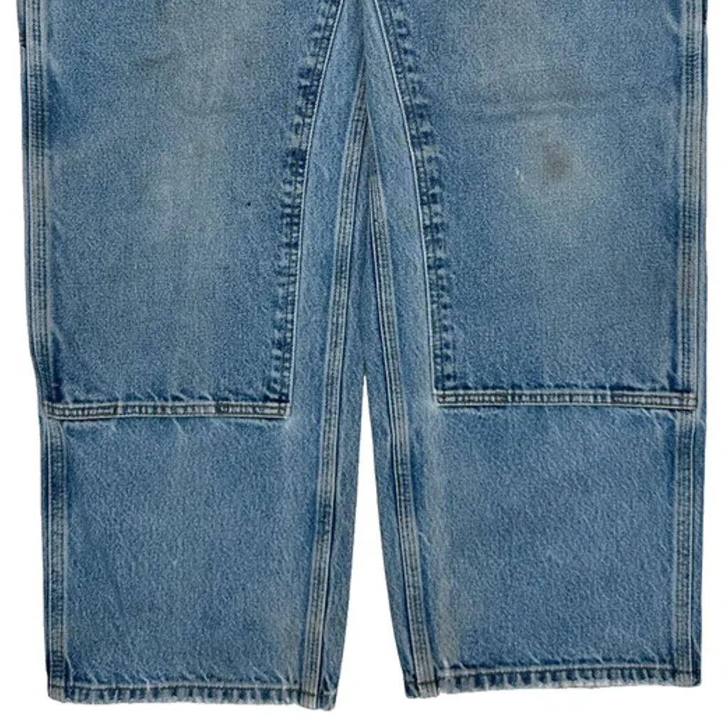 Carhartt Double Knee Carpenter Jeans - 33W 28L Blue Cotton - Image 9