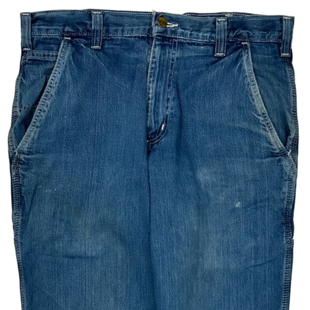 Carhartt Carpenter Jeans - 33W 32L Blue Cotton - Image 10