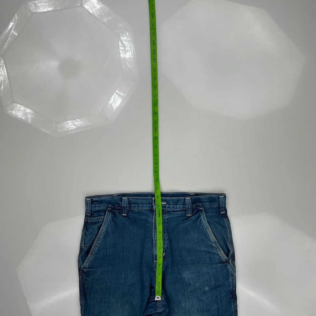 Carhartt Carpenter Jeans - 33W 32L Blue Cotton - Image 4