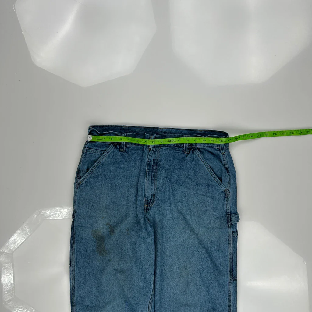 Carhartt Carpenter Jeans - 33W 32L Blue Cotton - Image 3