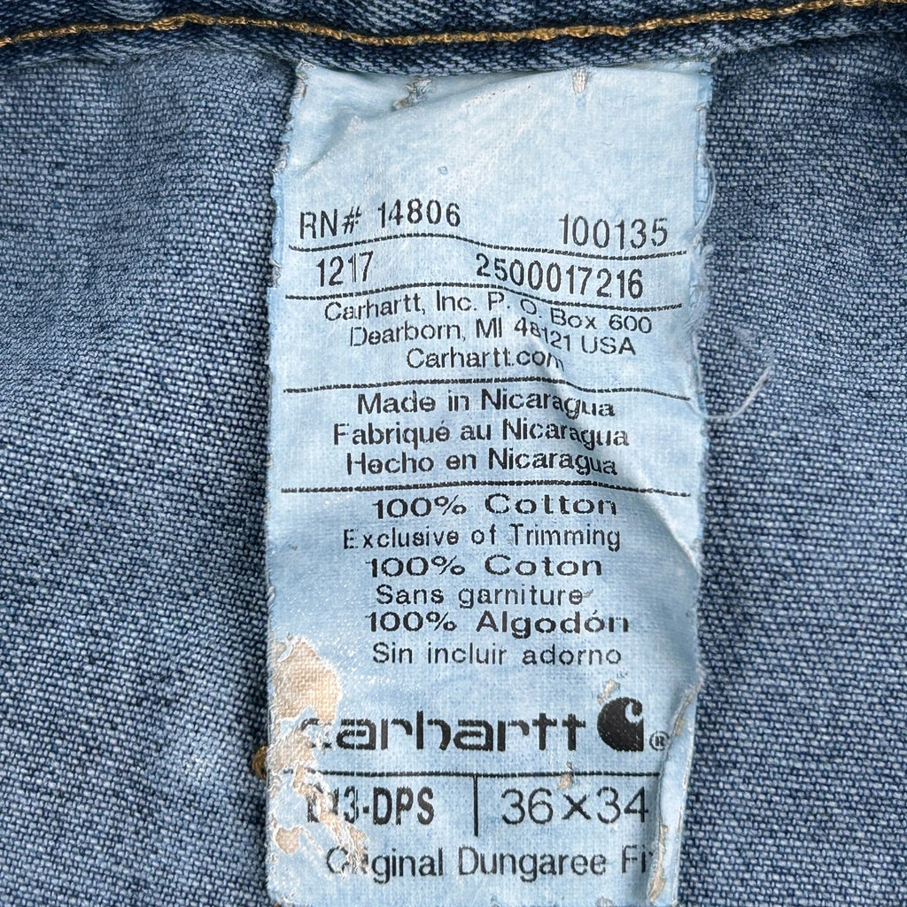 Carhartt Carpenter Jeans - 33W 32L Blue Cotton - Image 6