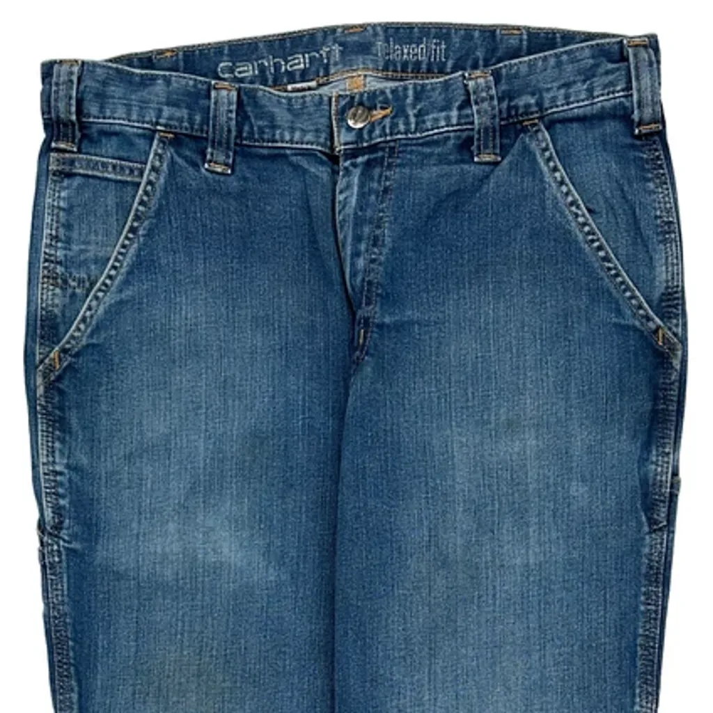 Carhartt Carpenter Jeans - 34W 32L Blue Denim - Image 10