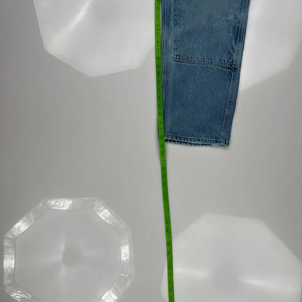 Carhartt Double Knee Carpenter Jeans - 34W 29L Blue Denim - Image 5