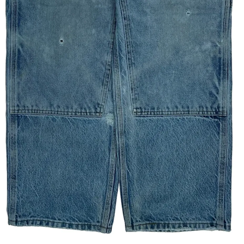 Carhartt Double Knee Carpenter Jeans - 34W 29L Blue Denim - Image 8