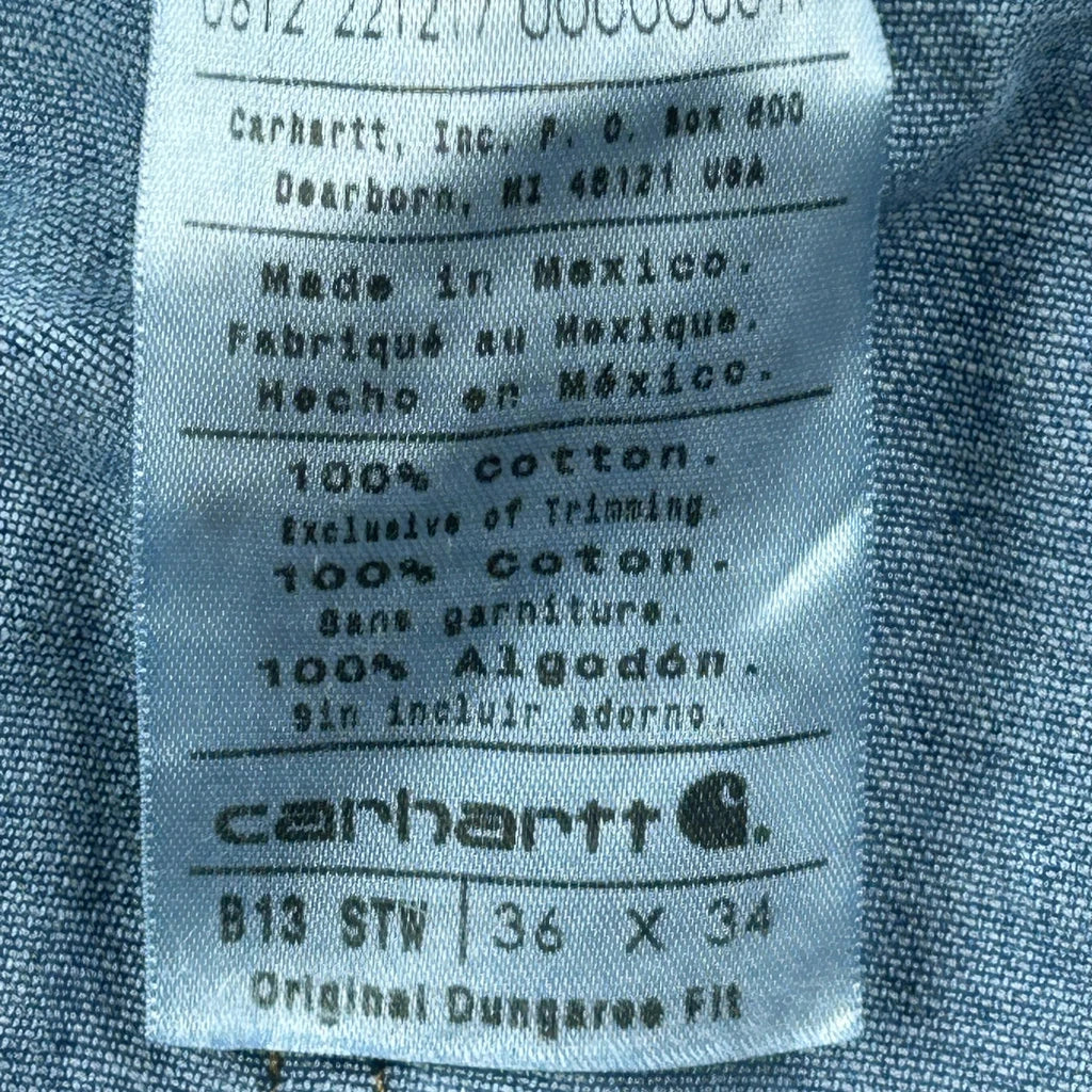 Carhartt Carpenter Jeans - 34W 32L Blue Cotton - Image 6
