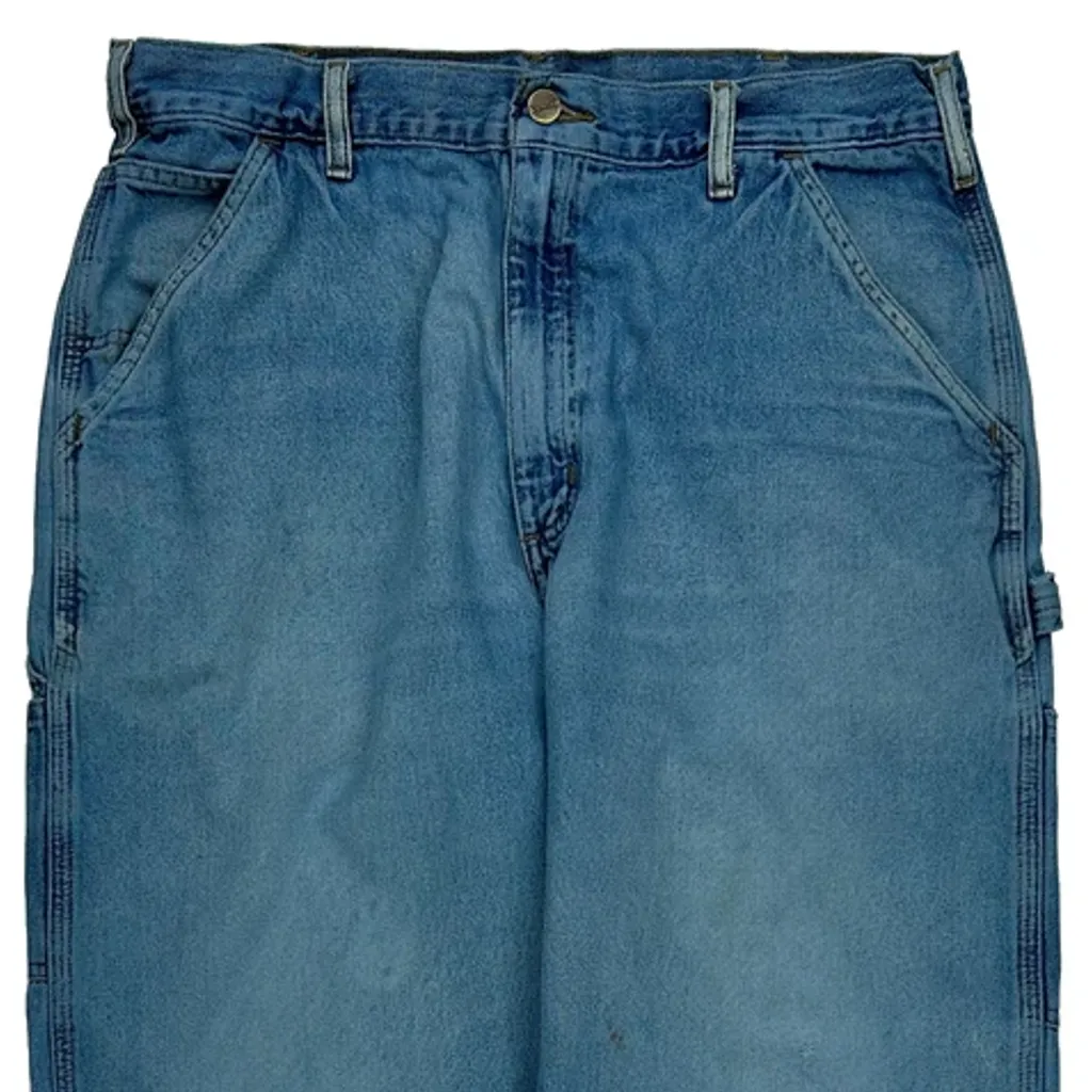 Carhartt Carpenter Jeans - 34W 32L Blue Cotton - Image 9