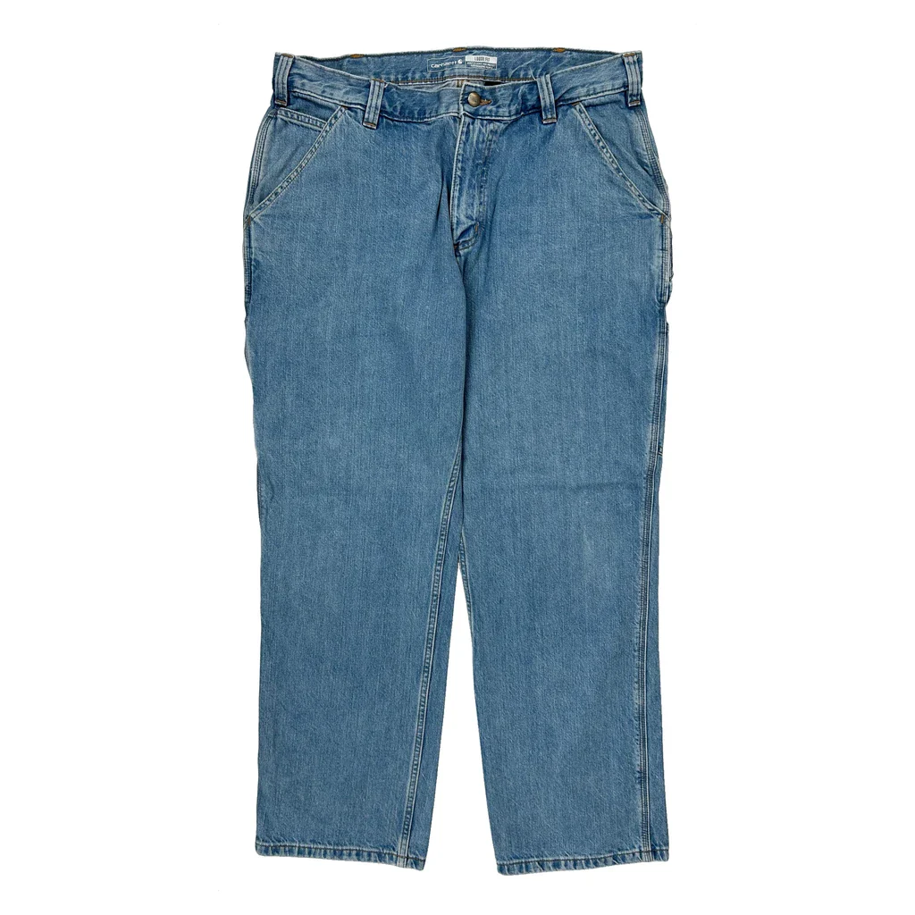 Carhartt Carpenter Jeans - 34W 30L Blue Cotton - Image 2
