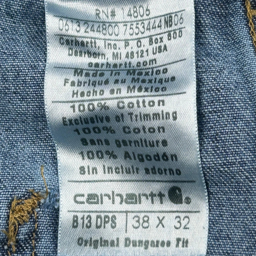 Carhartt Carpenter Jeans - 35W 31L Blue Cotton - Image 6