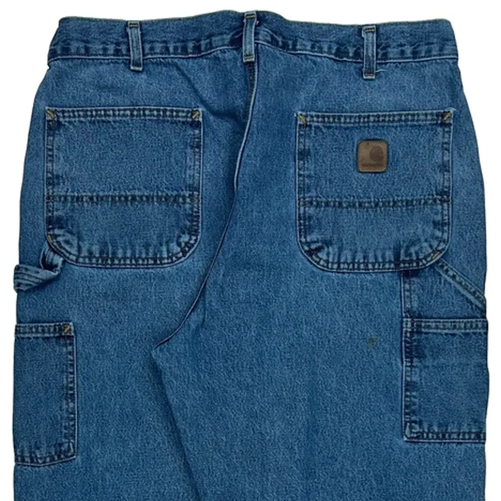 Carhartt Carpenter Jeans - 35W 31L Blue Cotton - Image 7