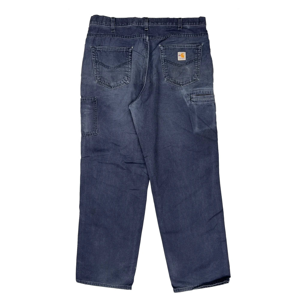 Carhartt Carpenter Jeans - 36W 32L Blue Cotton - Image 2