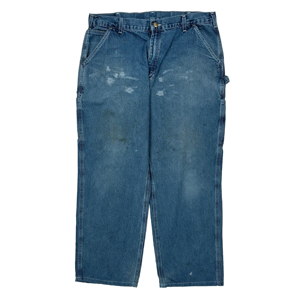 Carhartt Carpenter Jeans - 36W 28L Blue Cotton - Image 2