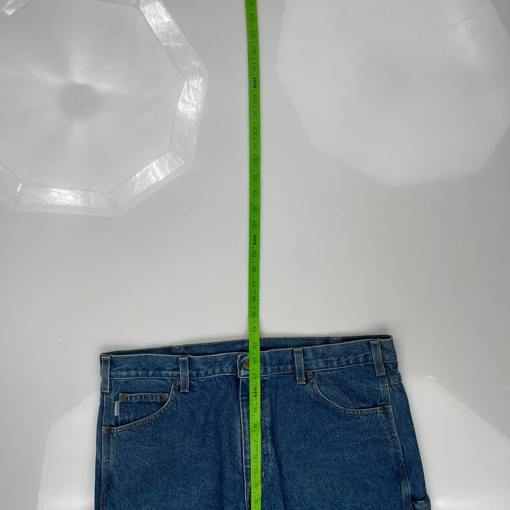 Carhartt B171 Dst Carpenter Jeans - 38W 30L Blue Cotton - Image 4